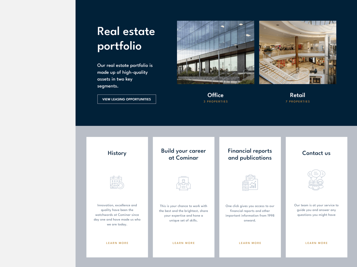 Cominar REIT Portal screenshot 2