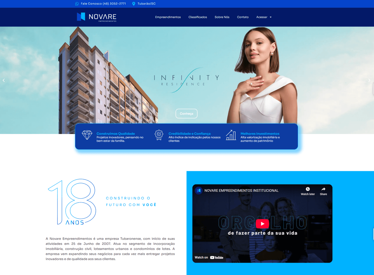 Novare Empreendimentos Website