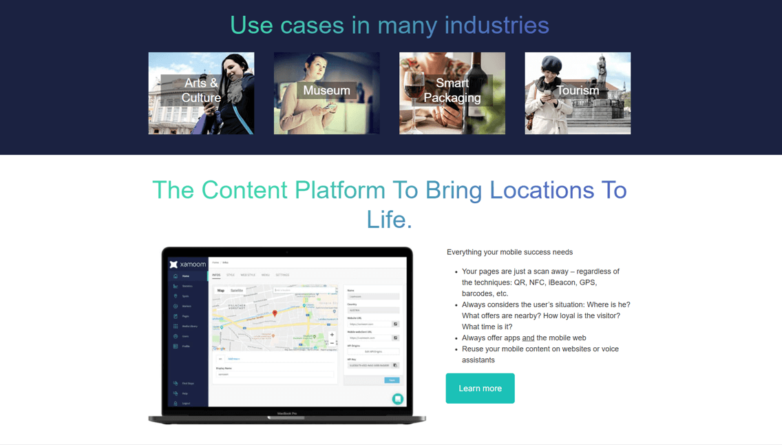 Xamoom Experience Platform screenshot 2