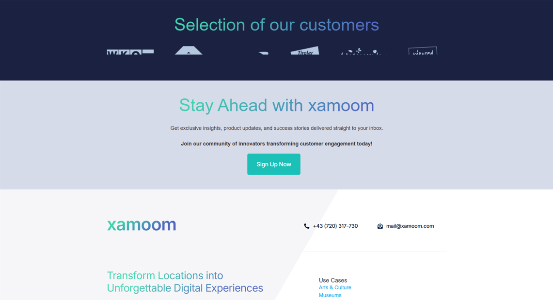 Xamoom Experience Platform screenshot 3