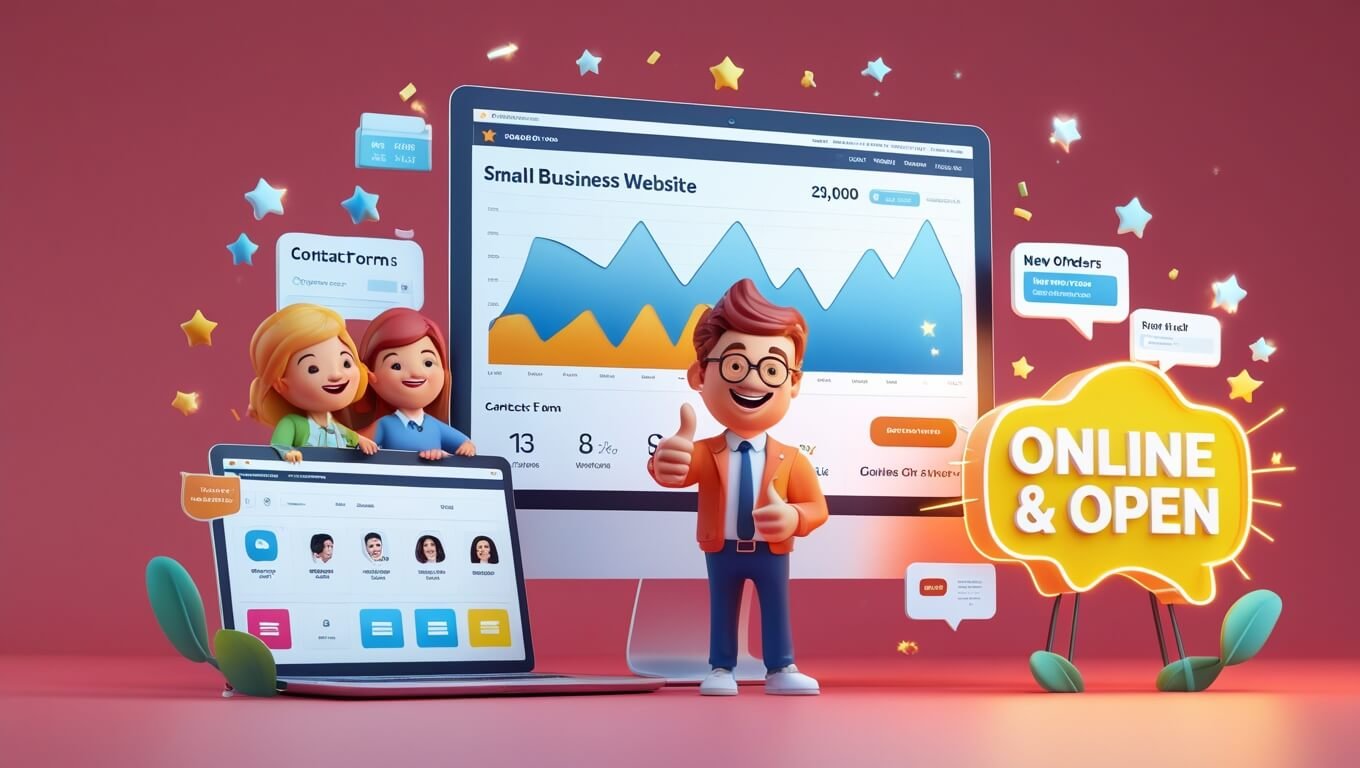 small business website design end